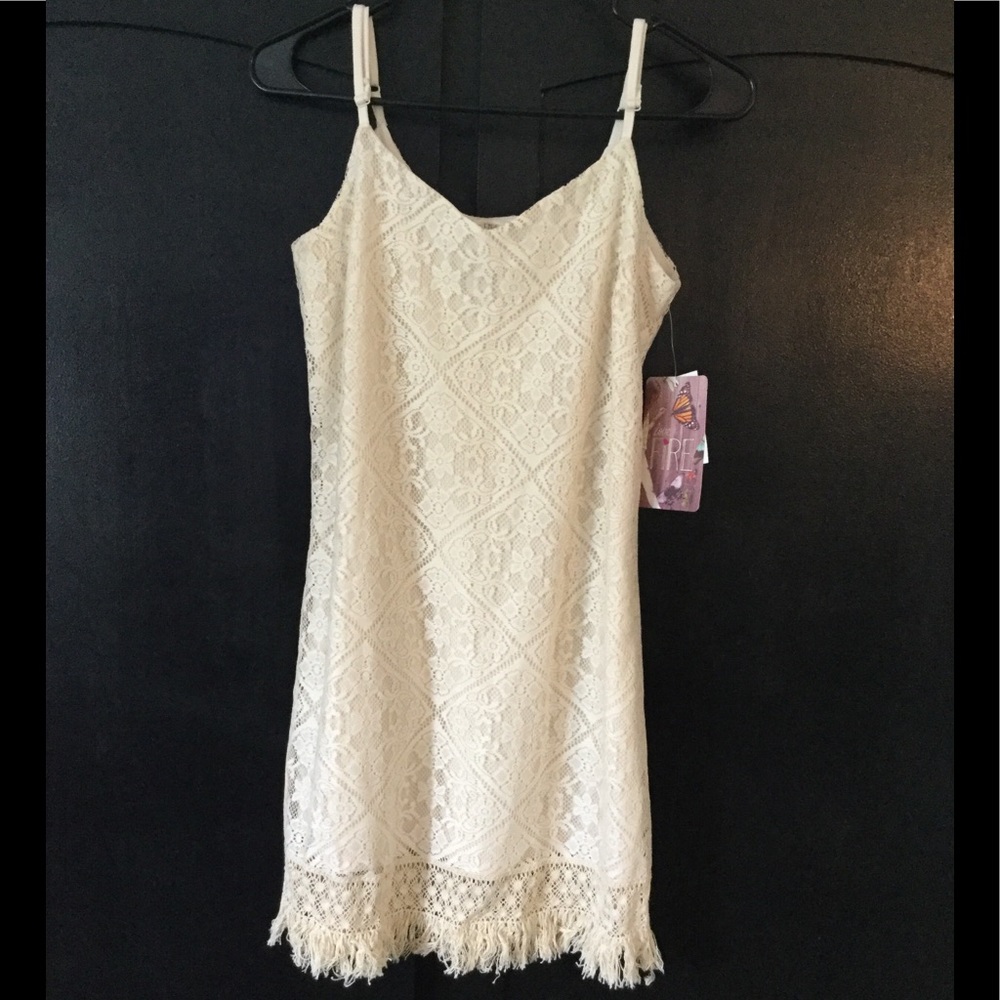 New ivory lace dress